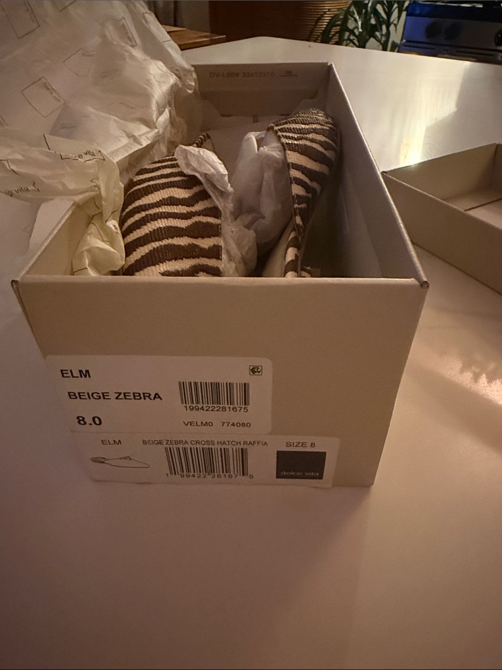 Dolce Vita Brown & Cream Zebra-Print Pointed Mules - Picture 5 of 7
